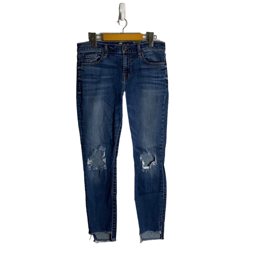 7 For All Mankind Women's Ankle Skinny Distressed Denim Jeans
